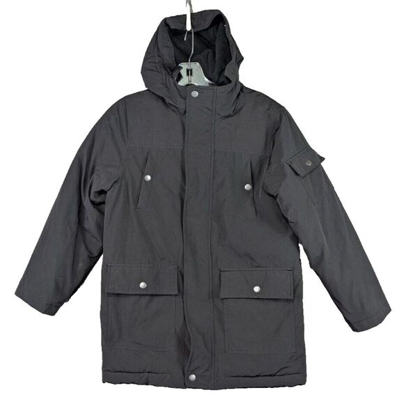 Swiss Tech Winter Hooded Full Zip Jacket‎ Snaps Poly Blend Women's Large (10-12) - Picture 1 of 11